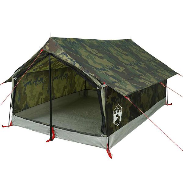 vidaXL Tente de camping 2 personnes camouflage imperm&eacute;able