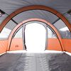 vidaXL Tente de camping tunnel 4 personnes gris et orange imperméable