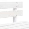 vidaXL Canap&eacute; central palette de jardin Blanc Bois de pin impr&eacute;gn&eacute;