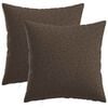 vidaXL Coussin de jet&eacute; 2 pc HEERLEN Taupe 40 x 40 cm Tissu