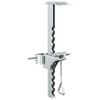 vidaXL Pied de parasol Argent&eacute; Acier