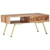 vidaXL Table basse 95x50x42 cm Bois massif