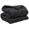vidaXL Duvet d'hiver Noir 240 x 200 cm Satin et Microfibre