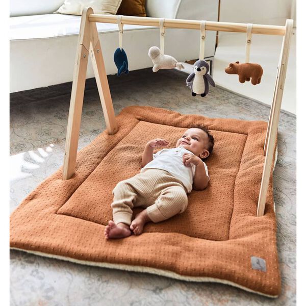 Jollein Couverture pour parc d'enfant Bliss Knit 80x100 cm Caramel