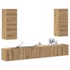 vidaXL Ensemble de meuble TV mural 4 pcs ch&ecirc;ne artisanal