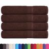 vidaXL Serviettes de sauna FROGN 4 pcs marron 80x200 cm 360 g/m&sup2;