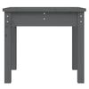 vidaXL Banc de jardin gris 50x44x45 cm bois massif de pin