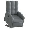 vidaXL Fauteuil inclinable &eacute;lectrique gris fonc&eacute; tissu