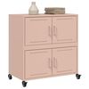 vidaXL Buffet rose 68x39x72 cm acier