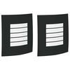 vidaXL Applique Murale Ext&eacute;rieure 2 pcs Noir 23.5 x 9 x 26 cm