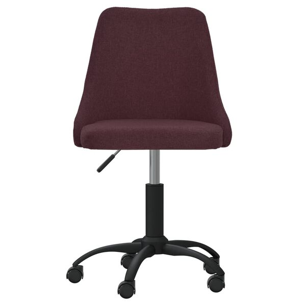 vidaXL Chaises pivotantes &agrave; manger lot de 6 violet tissu