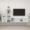 vidaXL Ensemble de meuble TV 3 pcs Blanc Bois d'ingénierie