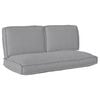 vidaXL Ensemble de coussins Tissu Oxford Gris 120 x 60 x 52 cm