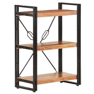 vidaXL Biblioth&egrave;que &agrave; 3 niveaux 60x30x80 cm Bois d'acacia massif