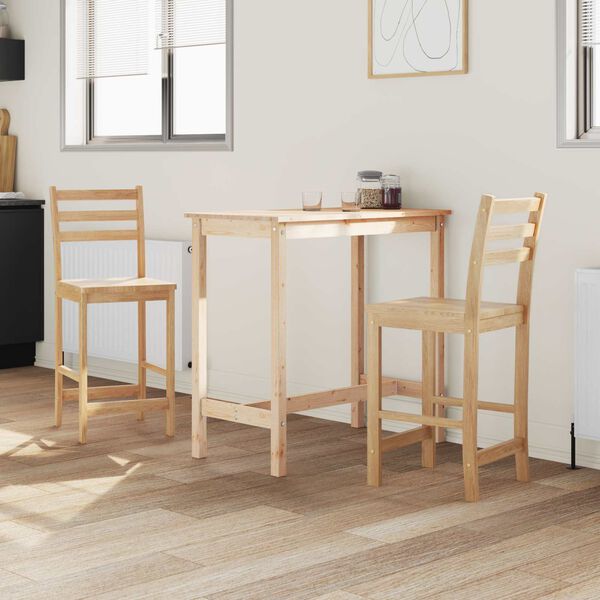 vidaXL Chaises de salle &agrave; manger 2 pcs Naturel 40 x 47,5 x 99,5 cm