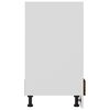 vidaXL Meuble de four "Riga" Chêne fumé 60 x 46 x 81,5 cm Bois d'ingénierie
