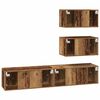 vidaXL Ensemble meuble TV 4 pcs Bois Ancien Bois d'ing&eacute;nierie