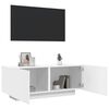 vidaXL Meuble TV Blanc 100x35x40 cm Aggloméré