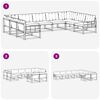vidaXL Ensemble de canap&eacute;s d'ext&eacute;rieur 9 pcs Gris Naturel et Clair
