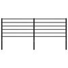 vidaXL Tête de lit métal noir 193 cm