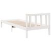 vidaXL Cadre de lit extra long sans matelas 100x220 cm bois massif pin