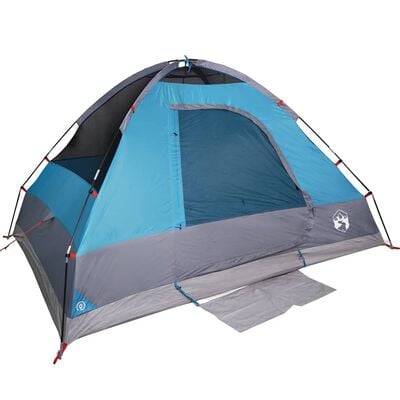 vidaXL Tente de camping à dôme 2 personnes bleu imperméable