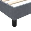 vidaXL Sommier &agrave; lattes de lit et matelas gris fonc&eacute; 160x210cm velours