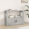 vidaXL Buffet Gris béton 80x30x60 cm Bois d'ingénierie