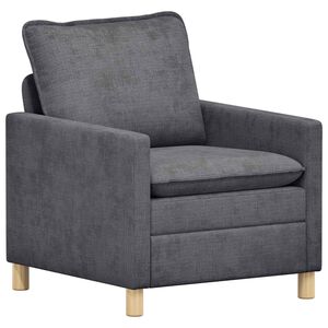vidaXL Canap&eacute; Gris fonc&eacute; 76 x 81 x 87,5 cm Polyester