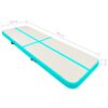vidaXL Tapis gonflable de gymnastique avec pompe 400x100x15cm PVC Vert