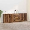 vidaXL Buffets 3 pcs Bois Ancien 70 x 35,5 x 67,5 cm Bois d'ing&eacute;nierie