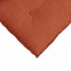 vidaXL Coussin de Dos Rouge orange 200 x 50 cm Tissu en velours c&ocirc;tel&eacute;