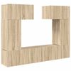 vidaXL Ensemble de meuble TV 6 pcs Ch&ecirc;ne sonoma Bois d'ing&eacute;nierie