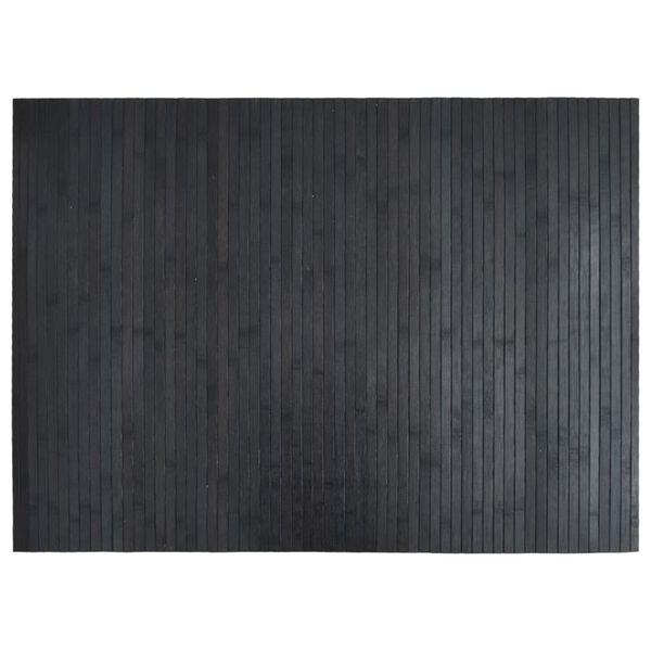 vidaXL Tapis rectangulaire gris 70x100 cm bambou