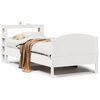 vidaXL Cadre de lit sans matelas blanc 90x200 cm bois de pin massif