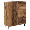 vidaXL Haut Armoire avec tiroir 2 pcs Bois ancien Bois d'ing&eacute;nierie