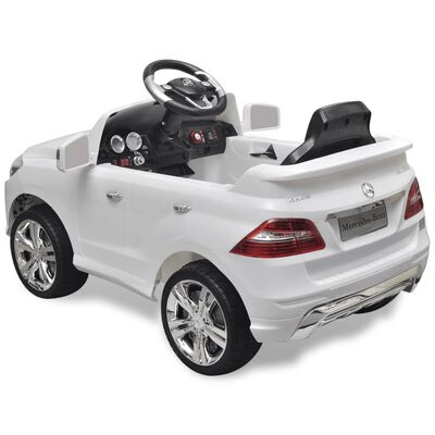 vidaXL Voiture électrique pour enfants Mercedes Benz ML350 Blanc 6 V