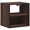 vidaXL Table de chevet murale ch&ecirc;ne marron 40x31x39,5 cm