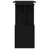 vidaXL Bureau Ch&ecirc;ne noir 200 x 50 x 76 cm Bois d'ing&eacute;nierie