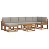 vidaXL Ensemble de canap&eacute;s d'ext&eacute;rieur 8 pc Gris Naturel et Clair