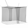 vidaXL Ciel de lit anti-moustiques 156 mesh Noir 220 x 200 x 210 cm