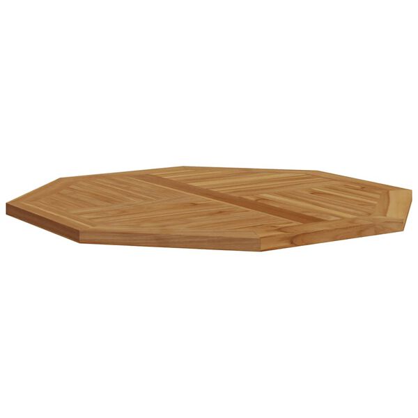 vidaXL Dessus de table 90x90x2,5 cm octogonal bois de teck massif
