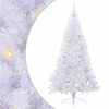 vidaXL Sapin de No&euml;l artificiel Blanc 240 cm PVC et Acier