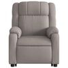vidaXL Fauteuil inclinable taupe tissu