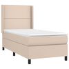 vidaXL Sommier &agrave; lattes de lit matelas LED Cappuccino 80x200cm