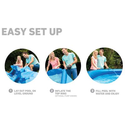 Intex Piscine avec système de filtration Easy Set 457x84 cm