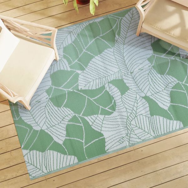 vidaXL Tapis d'ext&eacute;rieur ARAKIL vert 140 x 200 cm PP