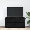 vidaXL Meuble TV noir 100x35x54 cm bois d'ing&eacute;nierie