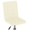 vidaXL Tabouret de bar Cr&egrave;me Tissu