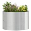 vidaXL Pots de jardin 5 pcs Argent 30 x 30 x 20 cm Acier inoxydable